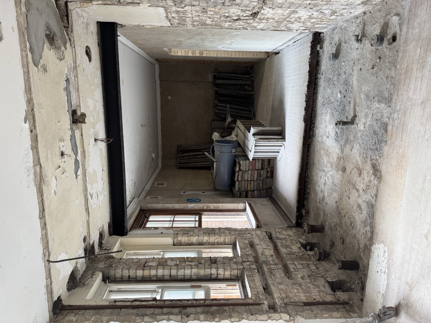 Room opened up for repairs