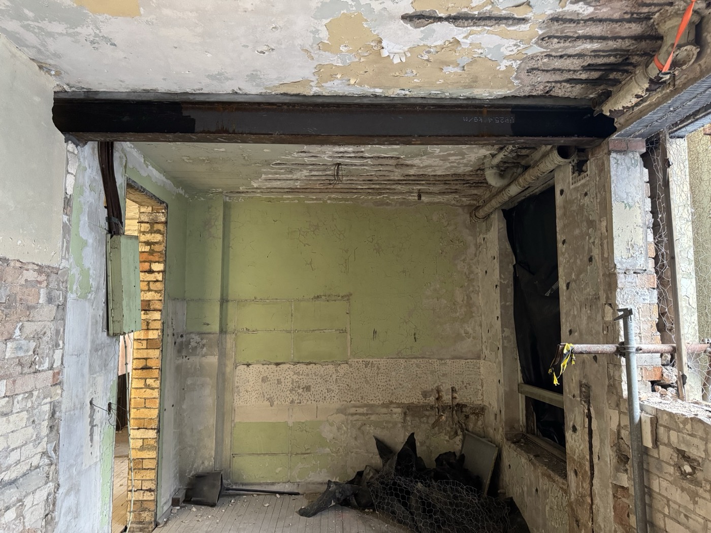 Steel and masonry works