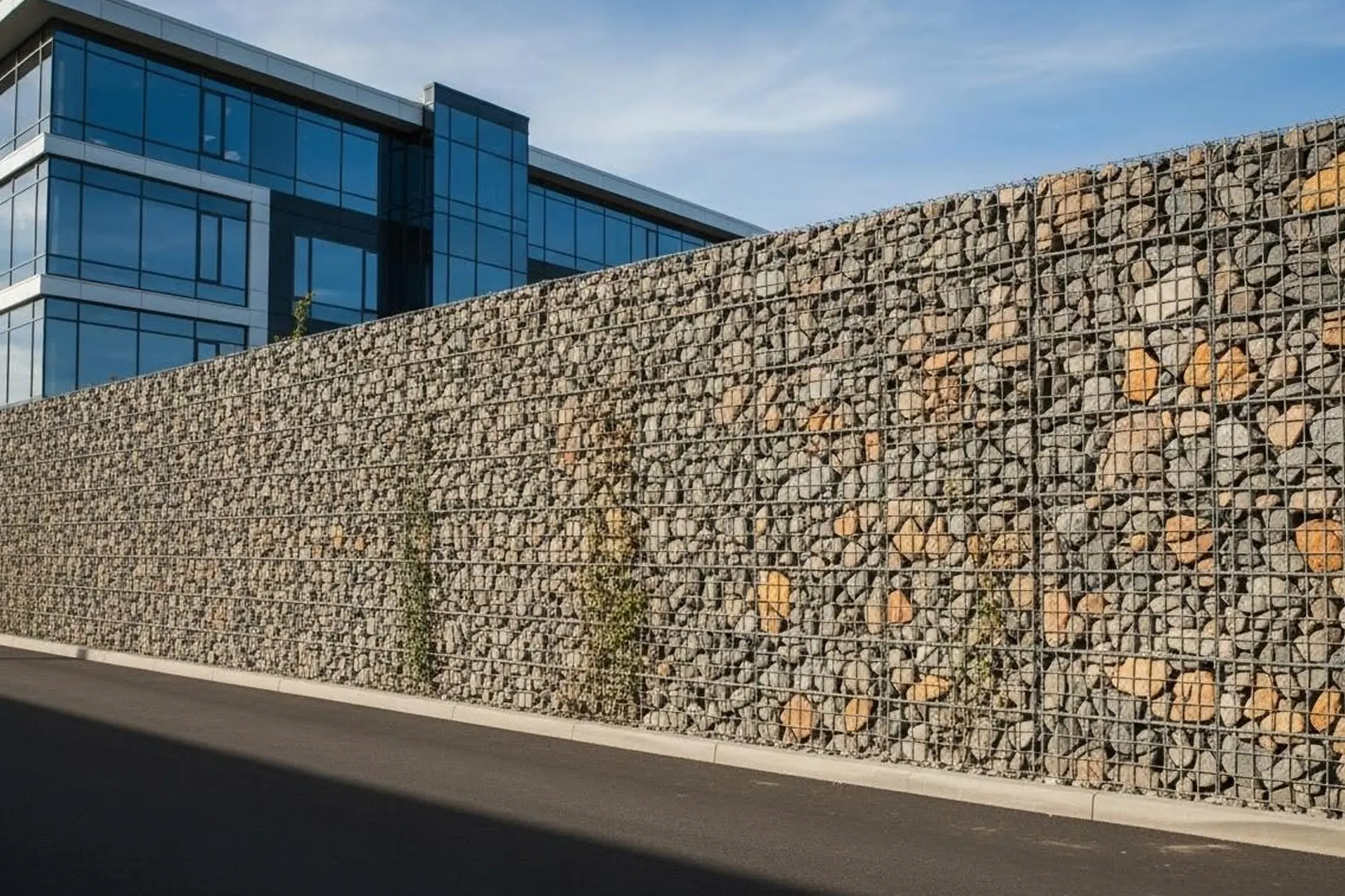 Feature gabion retaining wall project, Sydney